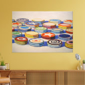 Wayne Thiebaud art style Leinwanddruck (Insitu (Wohnzimmer))