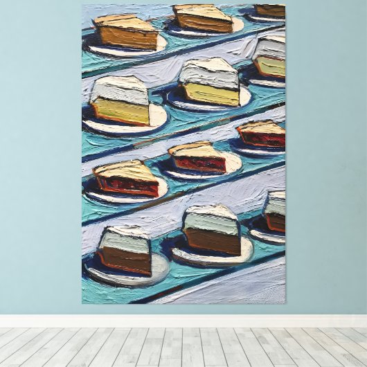 Wayne Thiebaud art work Leinwanddruck (Insitu (Holzboden))