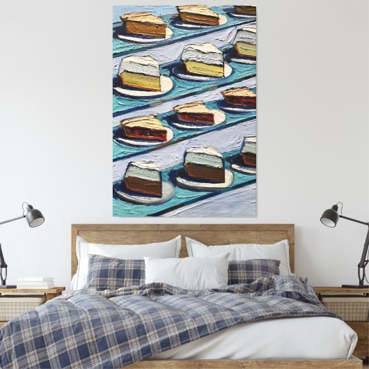 Wayne Thiebaud art work Leinwanddruck (Insitu (Schlafzimmer))