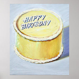 wayne thiebaud - herzlichen Glückwunsch zum Geburt Poster