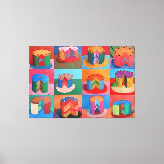 Wayne Thiebaud Kunst Leinwanddruck (Vorderseite)