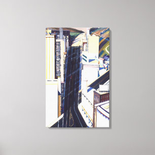Wayne Thiebaud - Sunset Streets - 1985 Leinwanddruck