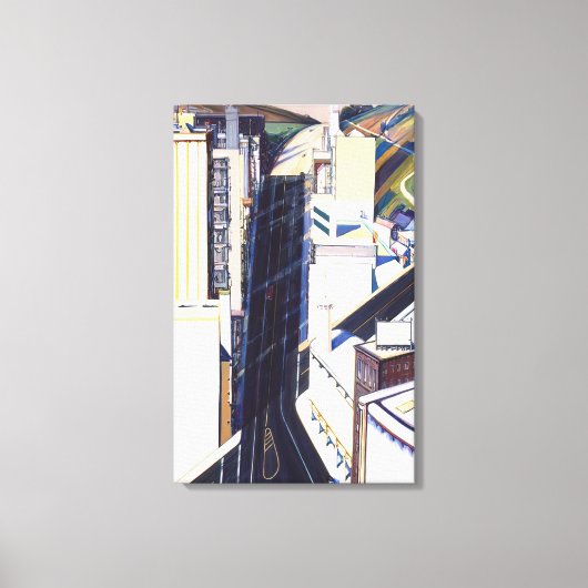 Wayne Thiebaud - Sunset Streets - 1985 Leinwanddruck (Vorderseite)