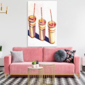 Wayne Thiebaud - Three Strawberry Shakes - 1964 Leinwanddruck (Insitu (Wohnzimmer))