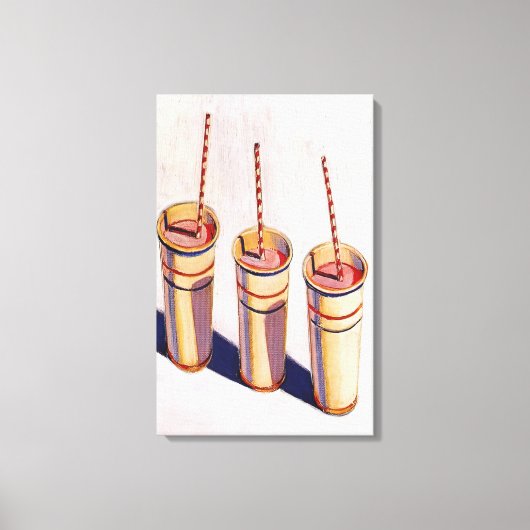 Wayne Thiebaud - Three Strawberry Shakes - 1964 Leinwanddruck (Vorderseite)