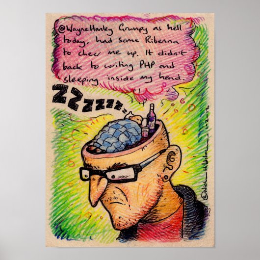 @WayneHanley irkafirka print Poster (Vorne)