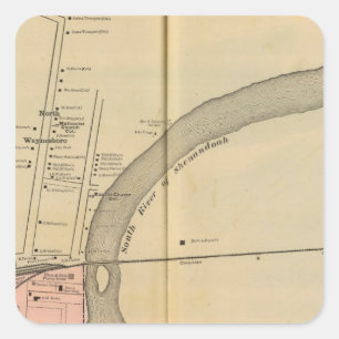 Waynesboro, North Waynesboro, Waynesboro Junction Quadratischer Aufkleber