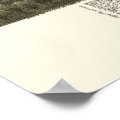 Waynesburg, PA Panorama Karte - 1897 Poster (Ecke)