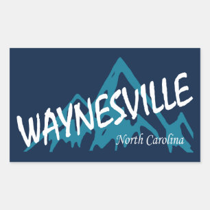 Waynesville North Carolina Berge Rechteckiger Aufkleber