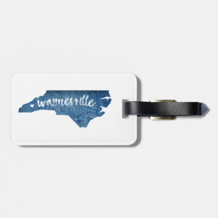 Waynesville North Carolina Holzmaserung Gepäckanhänger