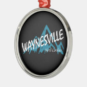 Waynesville North Carolina Mountains Ornament Aus Metall (Links)