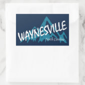 Waynesville North Carolina Mountains Rechteckiger Aufkleber (Tasche)