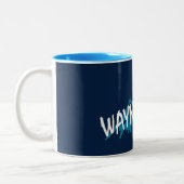 Waynesville North Carolina Mountains Zweifarbige Tasse (Links)