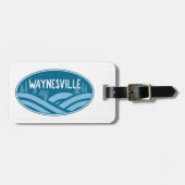 Waynesville North Carolina Outdoors Gepäckanhänger (Vorderseite horizontal)