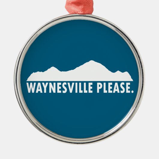 Waynesville North Carolina Please Ornament Aus Metall (Vorne)