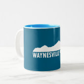Waynesville North Carolina Please Zweifarbige Tasse (Vorderseite Links)