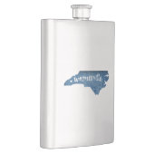 Waynesville North Carolina Wood Grain Flachmann (Rechts)