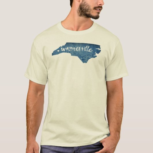 Waynesville North Carolina Wood Grain T-Shirt (Vorderseite)