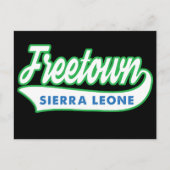WAYout Arts Freeetown Sierra Leone Flaggenfarben Postkarte (Vorderseite)