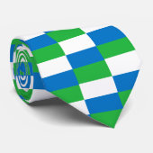 Wayout Arts Freeetown Sierra Leone Flaggenmuster Krawatte (Gerollt)