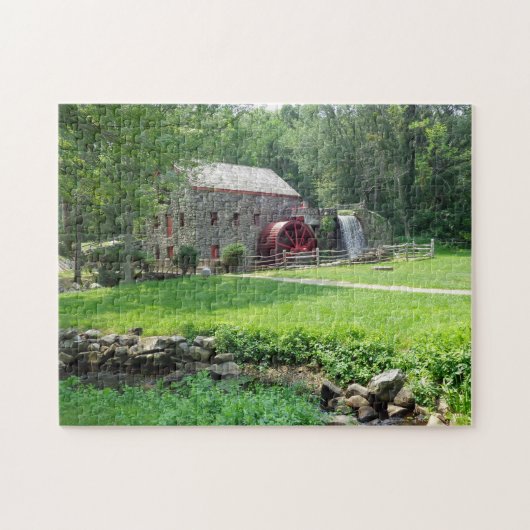 Wayside Grist Mill Sudbury MA Puzzle (Horizontal)