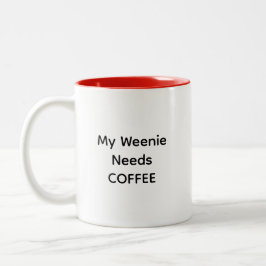 Wayward Weenies - Mug Zweifarbige Tasse