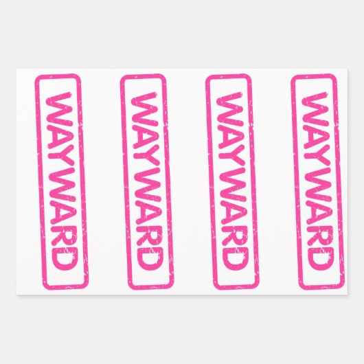 Wayward Wrapping Paper Sheet Geschenkpapier Set (Vorderseite)