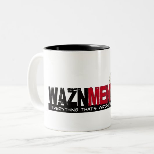 Waznmentobe Kaffee-Tasse Zweifarbige Tasse (Vorderseite Links)