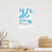 Wazo L'oiseau Poster (Küche)