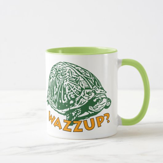 Wazzup - 11 oz Ringer-Tasse Tasse (Rechts)