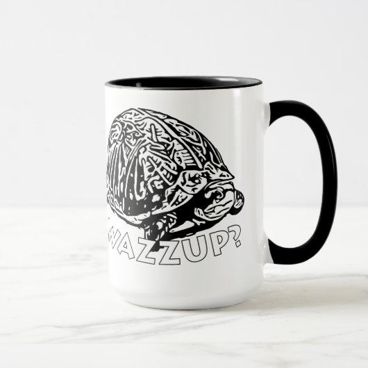 Wazzup - 15 oz Ringer-Tasse Tasse (Rechts)