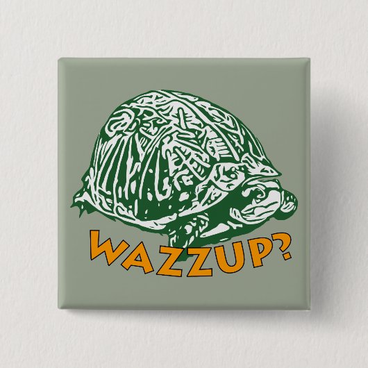 Wazzup - 2 Zoll-Square-Taste Button (Vorderseite)