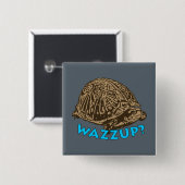 Wazzup - 2 Zoll-Square-Taste Button (Vorne & Hinten)