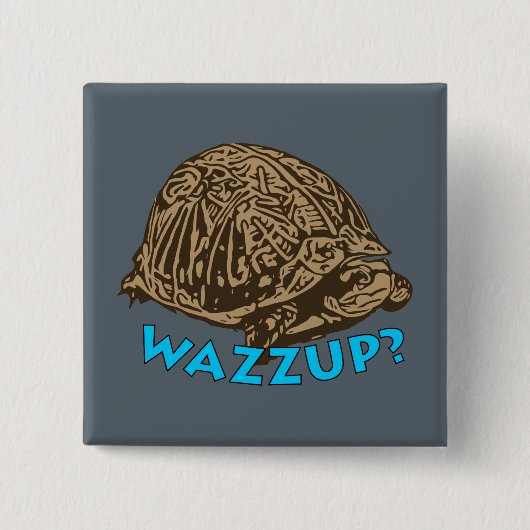 Wazzup - 2 Zoll-Square-Taste Button (Vorderseite)