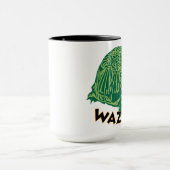 Wazzup - Black 15 oz Ringer Tasse (Zentrum)