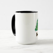 Wazzup - Black 15 oz Ringer Tasse (Vorderseite Links)