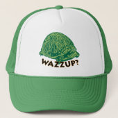 Wazzup - Grüner Trucker Hat Truckerkappe (Vorderseite)