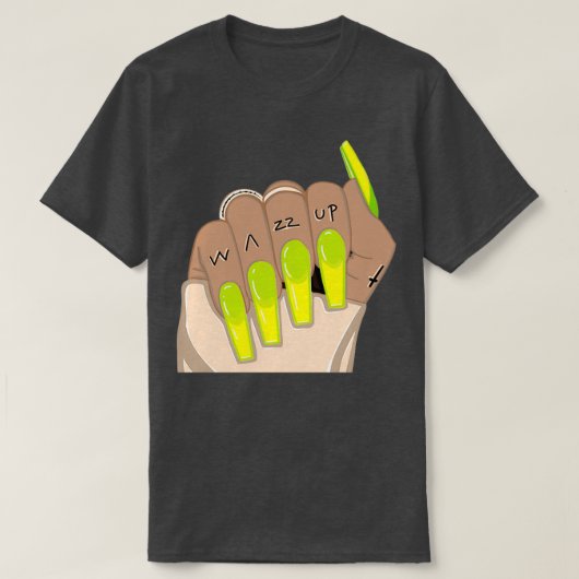 Wazzup Nails T-Shirt (Design vorne)