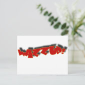WAZZUP POSTKARTE (Stehend Vorderseite)