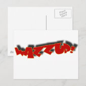 WAZZUP POSTKARTE (Vorne/Hinten)