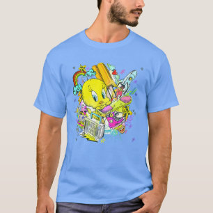 WB100 Looneyunesweety Vogel Retro-Pop-Ikonen-Portr T-Shirt