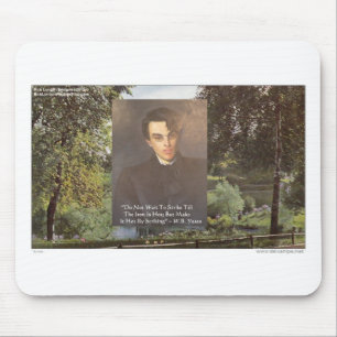 WB Yeats "Glühendes Eisen schmieden" Zitat T-Shirt Mousepad