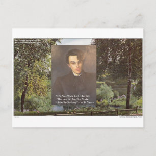 WB Yeats "Heißes Eisen schmieden" Zitat T-Shirts G Postkarte