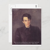WB Yeats "Pilgrim Soul" Liebe Kostenvoranschlag Ge Postkarte (Vorne/Hinten)
