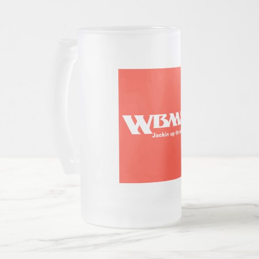 WBMX-Tasse Mattglas Bierglas (Vorderseite Links)