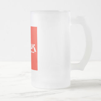 WBMX-Tasse Mattglas Bierglas
