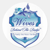 WBTB-Logo-Aufkleber Runder Aufkleber (Vorderseite)