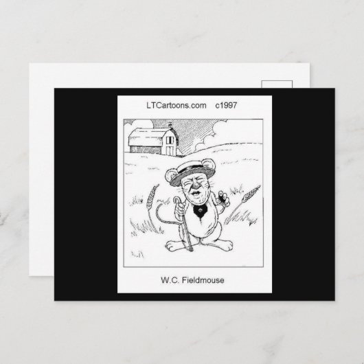 WC Fieldmouse Niedlich Little Mouse Rick London Postkarte (Vorne/Hinten)