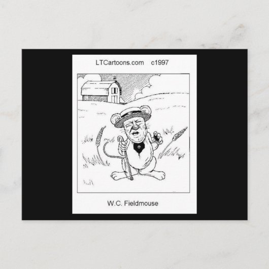 WC Fieldmouse Niedlich Little Mouse Rick London Postkarte (Vorderseite)