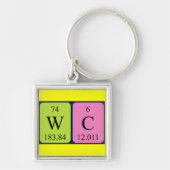 WC periodic table keyring Schlüsselanhänger (Vorne)